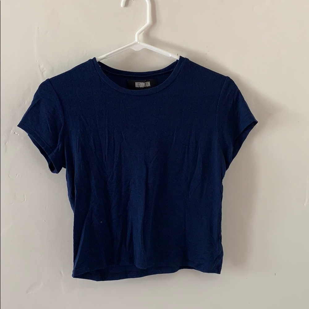 Reformation cropped tee